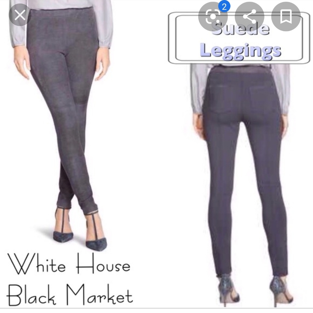 White House Black Market Suede Leggings